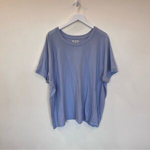 Madewell Womens T Shirt Light Blue 3x Cotton Lightweight